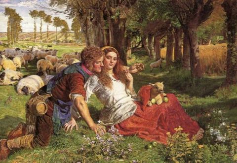 William Holman Hunt's The Hireling Shepherd