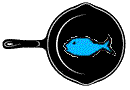 Fish in frying pan